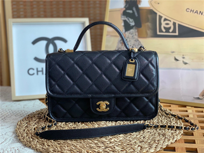 CHANEL 샤넬 탑핸들 플랩 백 AS3653
