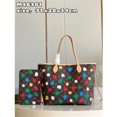 LOUIS VUITTON 루이비통 쿠사마 야요이 콜라보 네버플 미듐 M46381