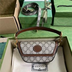 GUCCI 구찌 웹 GG 탑 핸들 미니백 723762
