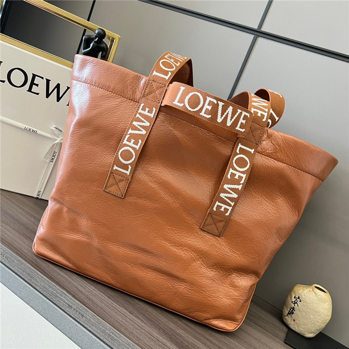 LOEWE 로에베 카프스킨 폴드 쇼퍼백 L6088 2COLOR