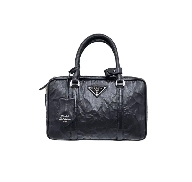 PRADA 프라다 미디엄 앤티크 나파 가죽 탑 핸들 백 1BB092 3COLOR