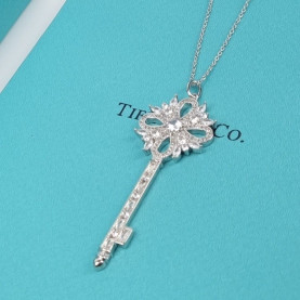 TIFFANY&CO 티파니앤코 빅토리아 시크릿 키펜던트 (실버/로즈골드)