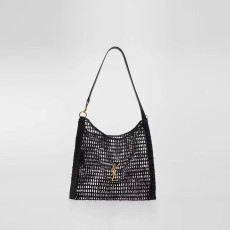 SAINT LAURENT 생로랑 라피아 옥살리스 백