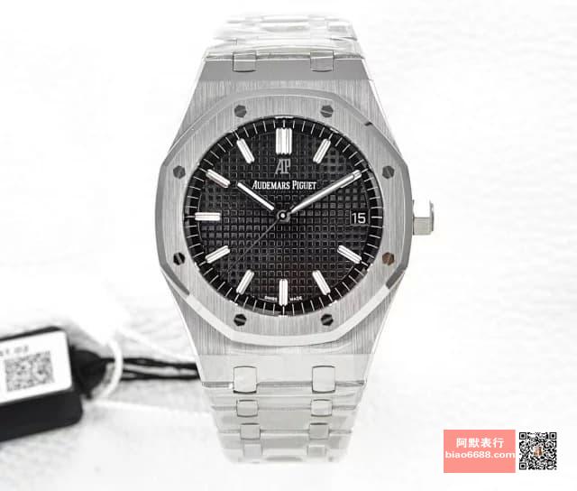 AUDEMARS PIGUET 오데마피게 로얄오크 스틸 블랙다이얼 15500