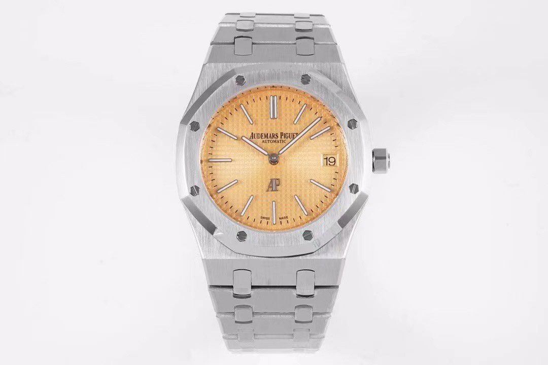 AUDEMARS PIGUET 오데마피게 로얄오크 뚜르비옹 스틸 골드다이얼