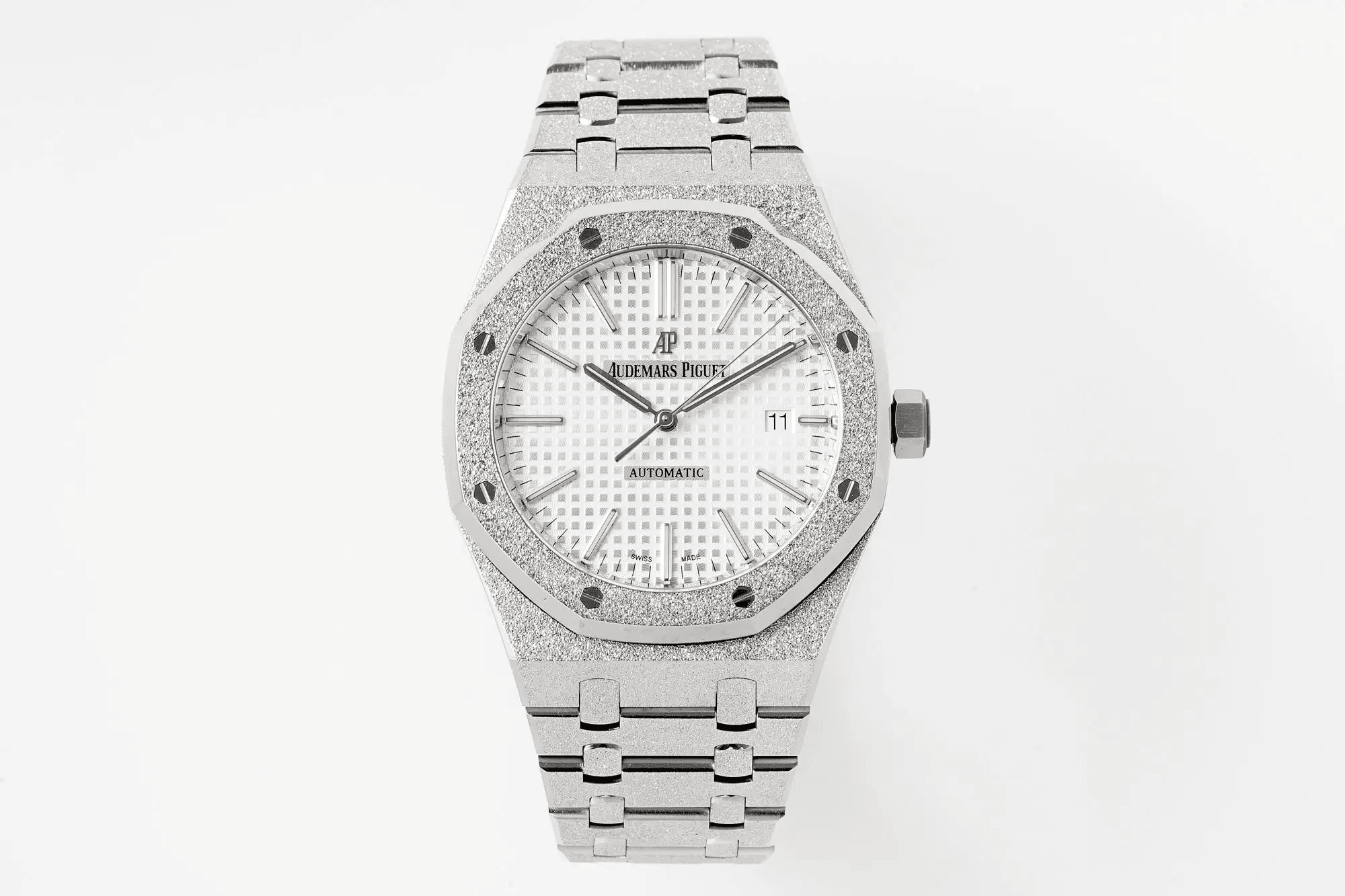 AUDEMARS PIGUET 오데마피게 로얄오크 프로스트 골드 흰판 15410