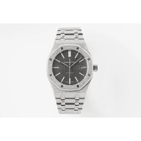 AUDEMARS PIGUET 오데마피게 로얄오크 프로스트 골드 그레이 15410