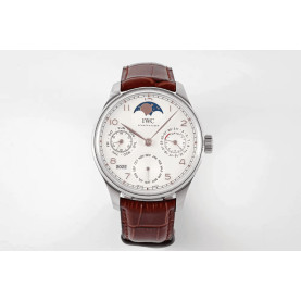 IWC 아이더블유씨 포르투기저 퍼페츄얼 캘린더 화이트골드 화이트다이얼