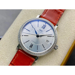 IWC 아이더블유씨 포르토피노 다이아베젤 실버 그레이/블랙 다이얼