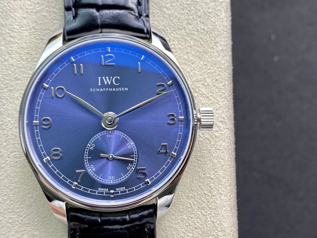 IWC 아이더블유씨 포르투기저 크로노 실버 블루다이얼