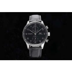 IWC 아이더블유씨 포르투기저 크로노 실버 블랙다이얼