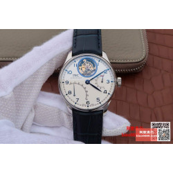 IWC 아이더블유씨 포르투기저 뚜르비옹 스틸 화이트/블루 다이얼
