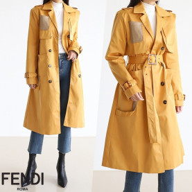 FENDI 펜디 옐로우 롱코트