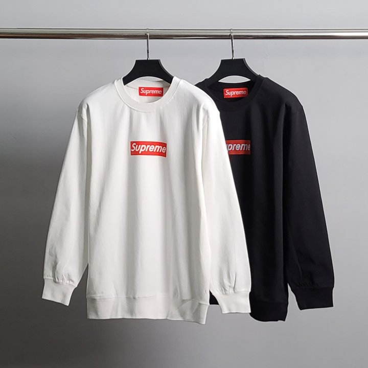 SUPREME 슈프림 레드박스 로고 코튼 맨투맨