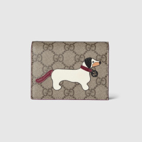 GUCCI 구찌 도그 디테일 GG 미니 반지갑 818767