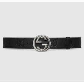 GUCCI 구찌 인터로킹 G 버클 와이드 벨트 2COLOR