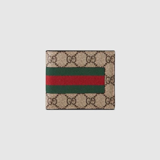 GUCCI 구찌 웹 수프림 GG 반지갑 408827