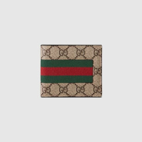 GUCCI 구찌 웹 수프림 GG 반지갑 408827