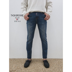 THOM BROWNE 톰브라운 슬림 일자 청바지