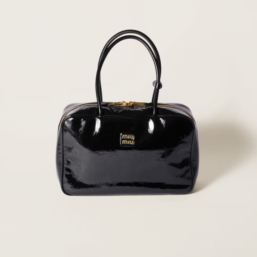 MIUMIU 미우미우 나플락 페이턴트 가죽 보백 5BB117 2COLOR