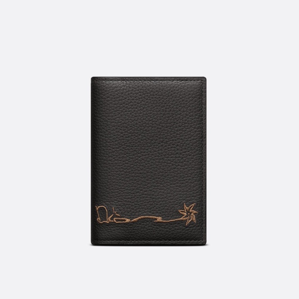DIOR 디올 칵투스 잭 접이식 카드 지갑 2ESCH