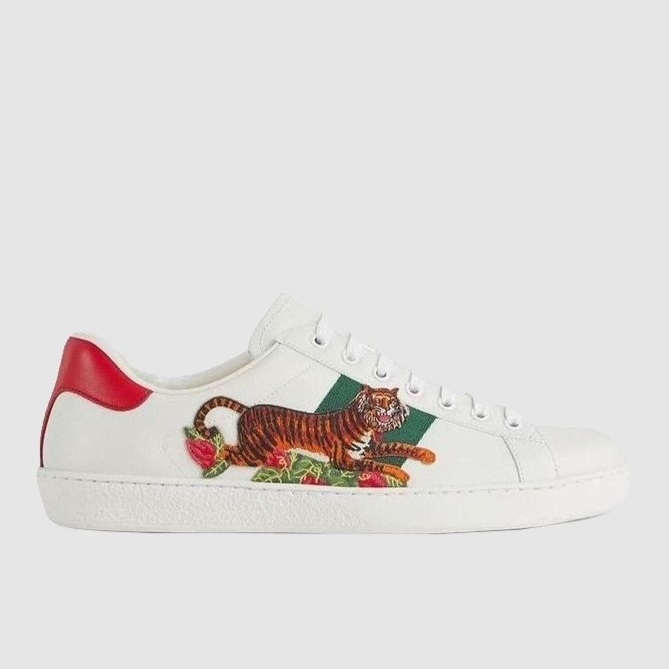 GUCCI 구찌 여성용 스니커즈 타이거 에이스 스니커즈 687608
