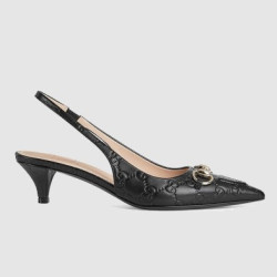 GUCCI 구찌 여성용 샌들 홀스빗 슬링백 펌프스 782407