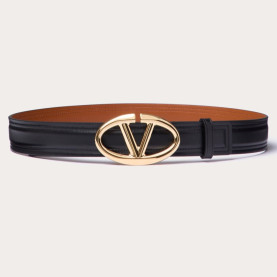 VALENTINO 발렌티노 브이로고 볼드 에디션 유광 송아지 가죽 벨트 (30mm) 2COLOR