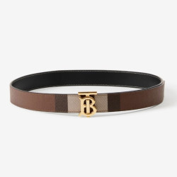 BURBERRY 버버리 체크 레더 리버시블 TB 벨트 80623491 (30mm) 2COLOR