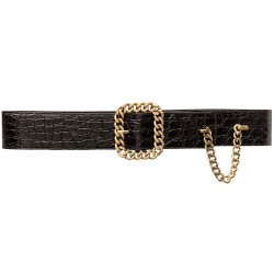 SAINT LAURENT 생로랑 사각 체인 버클 벨트 640575 (50mm)