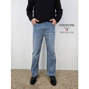 THOM BROWNE 톰브라운 세미 일자 청바지