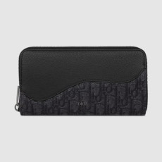 DIOR 디올 Saddle 지퍼 장지갑 2ADBC