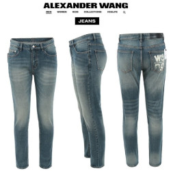 ALEXANDER WANG 알렉산더왕 메인 로고 슬림 일자진