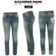 ALEXANDER WANG 알렉산더왕 메인 로고 슬림 일자진