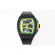 RICHARD MILLE 리차드밀 RM61-01 블랙 세라믹 1:1 베스트 에디션 옐로우 러버 스트랩 RMUL2