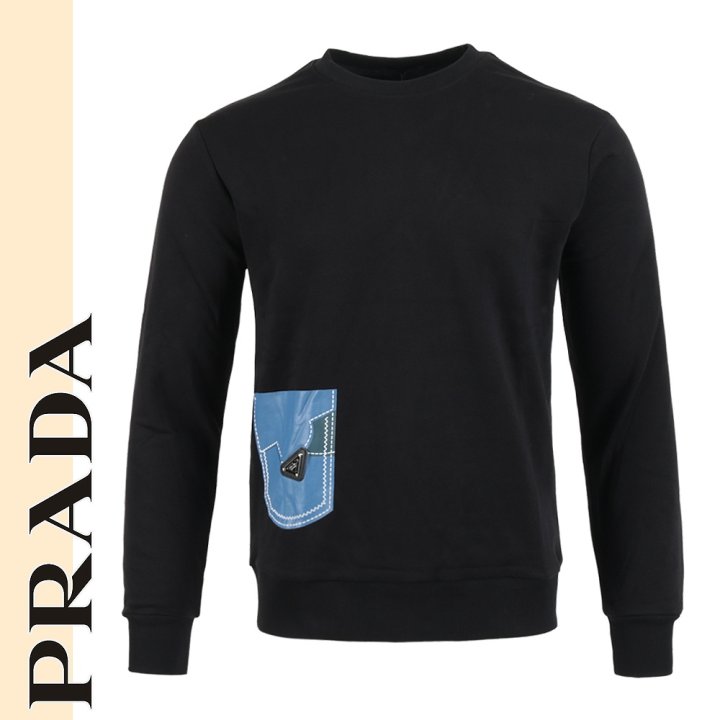 PRADA 프라다 스티치 포켓 맨투맨