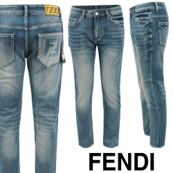 FENDI 펜디 포켓 프린트 슬림 일자진