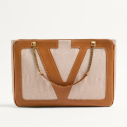 VALENTINO 발렌티노 가라바니 비바 슈퍼스타 캔버스 미디엄 쇼퍼백
