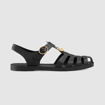 GUCCI 구찌 여성용 러버 버클 스트랩 샌들 463463