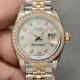 ROLEX 로렉스 레이디 데이저스트 MOP 다이얼 다이아베젤 콤비 28mm 27917