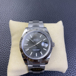ROLEX 로렉스 데이저스트 그레이 다이얼 바인덱스 SS 오이스터 41mm
