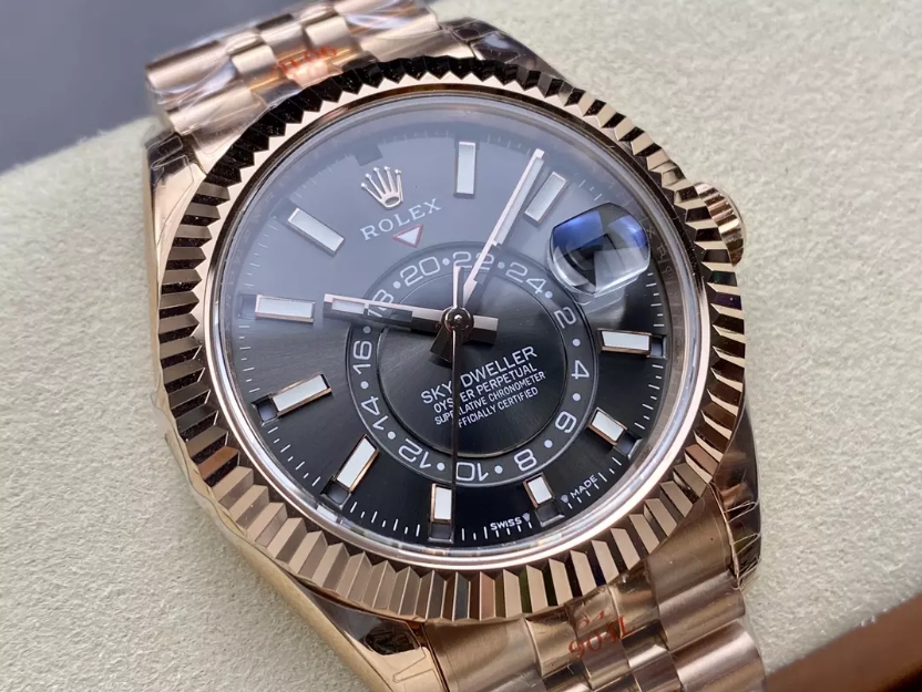 ROLEX 로렉스 스카이드웰러 그레이 다이얼 로즈골드 금통 쥬빌레 42mm