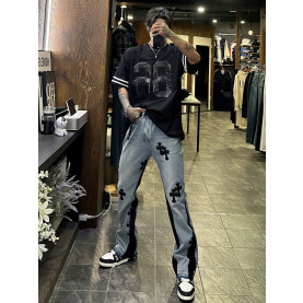 CHROME HEARTS 크롬하츠 멀티 크로스 플레어 데님