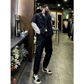 PRADA 프라다 리나일론 카고 밴딩 조거 팬츠