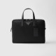 PRADA 프라다 리나일론 사피아노 가죽 브리프케이스 2VE005