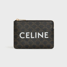 CELINE 셀린느 동전 지갑 프린트 트리옹프 캔버스 10C662