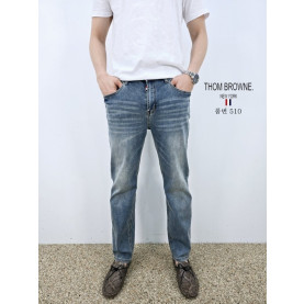 THOM BROWNE 톰브라운 슬림 일자 청바지