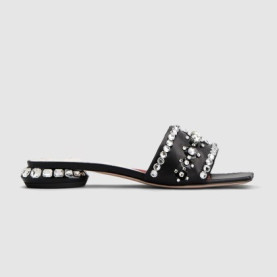ROGER VIVIER 로저비비에 여성용 주얼 힐 가죽 뮬 6913