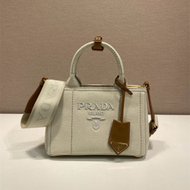 PRADA 프라다 린넨 토트백 1BA038