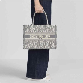 DIOR 디올 오블리크 북토트백 미디움